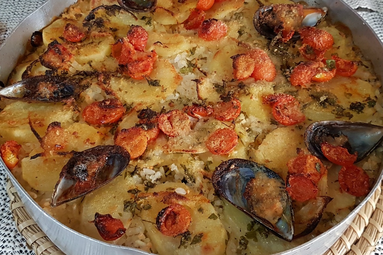  La “Tiella” de arroz, patatas y mejillones. ¿Comemos?